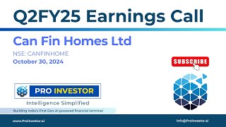 Can Fin Homes Ltd  Q2FY25  Earnings Conference Call  concall canfinhomes canfin [upl. by Hale]