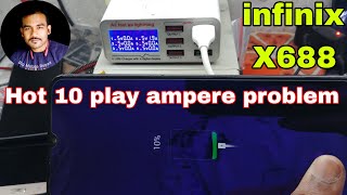 Infinix X688  X680 charging issue fix  infinix hot 10 play charging ampere problem solution [upl. by Htiekal716]