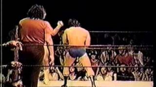 Ric Flair vs Ricky Steamboat Andre The Giant is referee [upl. by Linskey]