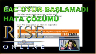 Rise Online Code 30021 Hata  Oyun Başlatılamadı  AEC İnternete Bağlan ÇÖZÜMÜ Sesli Bilgiler TR [upl. by Trakas]