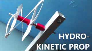 Most efficient hydro kinetic rotor of both submerged amp partial submerged hydrokinetic power turbine [upl. by Nalo774]