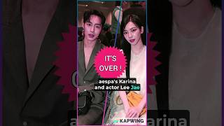 Aespas Karina amp Lee Jae Wook Confirmed Breakup After 5 weeks of Dating Publiclyquot [upl. by Ailadgim]