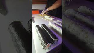 Black Dragon Double Dragon Roll food japanesefood sushijapan foodie fyp viralvideo [upl. by Ahsekal]