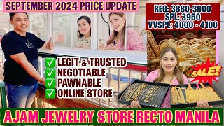 PRICELIST NG GOLD SA CM RECTO quotAJAM JEWELRY STOREquot Trendy amp Affordable 100 LEGIT MUST WATCH 2024 [upl. by Kragh]