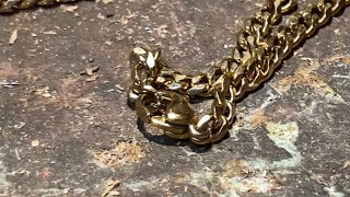 Repairing a Cuban Link Chain  Reattaching Clasp  I think [upl. by Cilla]