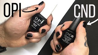 CND Shellac vs OPI GelColor Battle of the Brands PART 1 [upl. by Fenella552]