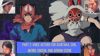 Part 2 Voice actors scenes from Princess Mononoke documentary [upl. by Nellie]