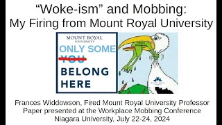 Workplace Mobbing Panel Academic Freedom [upl. by Ahsykal]