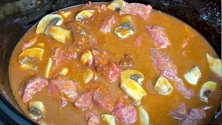 CREAMY BEEF  Slow Cooker Recipe [upl. by Jeane]