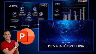 Presentación estilo Holograma NEON super fácil y moderna en PowerPoint ⚡✅ [upl. by Ttenyl584]