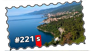 221s  Croatia Istria area  Opatijas Lungomare  Volosko to Lovran plus Medveja 082018 [upl. by Laktasic]