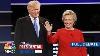 The First Presidential Debate Hillary Clinton And Donald Trump Full Debate  NBC News [upl. by Leahpar]