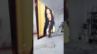 Huge Painting Of Coi Leray tempoapps subscribe hugepainting [upl. by Ahsinrats]