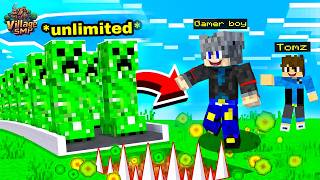 I Made UNLIMITED Creeper Farm In Minecraft SUPER EASY [upl. by Inafit]