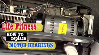 Treadmill noise from the front  Life Fitness motor bearing replacement [upl. by Wales]