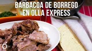 Barbacoa de Borrego en Olla Express [upl. by Ainomar]