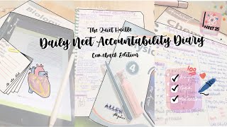 Day 04215 NEET  Daily NEET Accountability Diaryneet consistency study test hustle ypt [upl. by Pilloff]