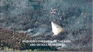 Eos C VTOL UAV wildfire surveillance to Rescue Board [upl. by Elocim]