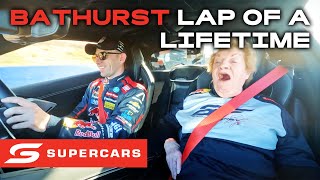 Broc Feeney takes Nan for once in a lifetime lap  Repco Bathurst 1000  Supercars 2023 [upl. by Hewitt]