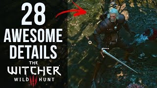 28 AWESOME Details in The Witcher 3 Wild Hunt Part 1 [upl. by Anali241]