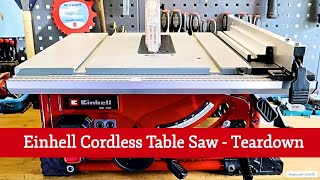 TEARDOWN of Einhell PXC TETS 36210 LiSolo The CHEAPEST Cordless Table Saw Online  Part 3 [upl. by Bust606]