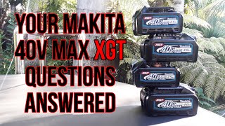 Your Makita 40v Max XGT Questions Answered [upl. by Anrahc]