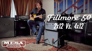 Fillmore 50 HI Mode – 2x12 vs 4x12 Comparison [upl. by Ayahsal277]