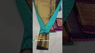 Pochampally Ikat Kanchi Border Pattu Sarees  WhatsApp  9154307853 saree pattusaree [upl. by Reisman]