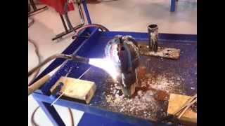 Brazing PDC cutters on a Bit body [upl. by Werda]