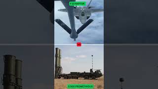 F22 RAPTOR VS S500 PROMETHEUS AIR DEFENSE SYSTEM  STEALTH VS POWER \ military army aviation [upl. by Sexela]