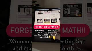 We welcome you to the WOMAN MATH👇 Get a PLR planner bundle at 47 Rebrand on CANVA list at 47 [upl. by Estevan887]