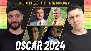 A melhor DIREÇÃO e ATUAÇÕES do OSCAR 2024  TIERLIST com henriquemassaro [upl. by Elirpa]