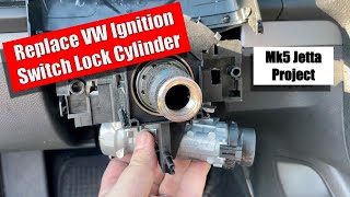 Replacing Mk5 VW Ignition Switch Lock Cylinder [upl. by Jezebel]