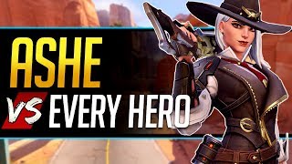 Overwatch Ashe vs Every Hero  All Counters Strengths amp Weaknesses [upl. by Neely988]