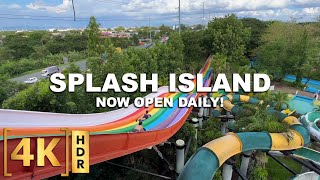 The Best Water Park Near Manila SPLASH ISLAND Full Walking Tour  4K HDR  Laguna Philippines [upl. by Patman843]