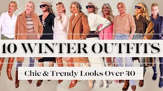 10 Winter Outfit Ideas for Women Over 40 that are Trendy and Stylish Chic Winter Outfits Lookbook [upl. by Miles]