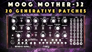 Moog Mother32 Generative Patches Ambient amp Techno Jam [upl. by Anibor]