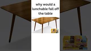 a lunchable falls off the table [upl. by Assiralk705]