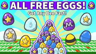 🥚 How to Get All Eggs Fast in Bee Swarm Simulator 2024 [upl. by Symer]