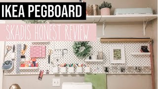 Ikea Skadis Pegboard in White Wall Mount  Review shorts ikeahacks pegboard [upl. by Maurise778]