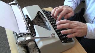 Facit TP1 Typewriter  Typing demonstration [upl. by Trow]