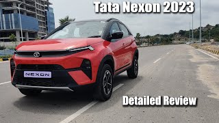 Tata Nexon 2023 Facelift Review I 12L Turbo Petrol I Price 89 lacs I Top Model I First in Telugu [upl. by Orimlede22]