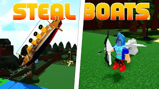 Fly and STEAL BOATS  VOID Glitch  ROBLOX Build A Boat [upl. by Jorrie]