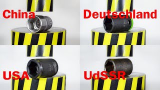 HYDRAULISCHE PRESSE GEGEN MUFFENKÖPFE VERSCHIEDENER HERSTELLER [upl. by Aillil780]