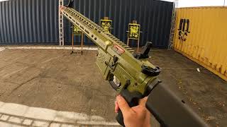 110402 EMG CGS Series Noveske N4 Gas Blowback Airsoft Rifle by CYMA Model 135quot  Olive Drab [upl. by Ennoved153]