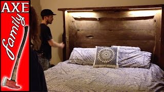 Building a Custom Headboard With LED lights [upl. by Modnarb]