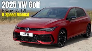 2025 VW Golf Hatch RLine 15 TSI 6Speed Manual in Kings Red [upl. by Alisia]