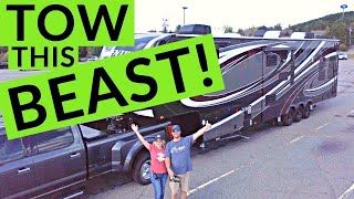 Towing a Large 5th Wheel RV  Full Time RV Truck and Towing  Changing Lanes [upl. by Lua733]