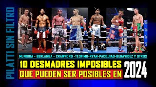 Desmadres impensados con Munguia Teofimo Crawford Pacquiao Berlanga Fury Joshua y Benavidez [upl. by Bolling]