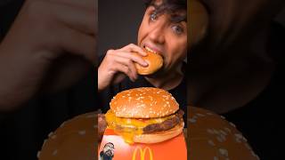 Burger Eating mcdonalds mcburger shorts asmrsounds pleasesubscribe [upl. by Nabal]